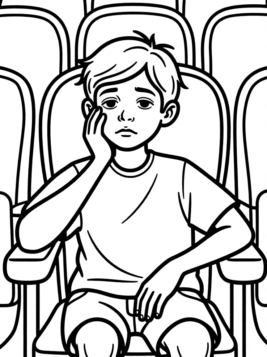 A bored audience member.