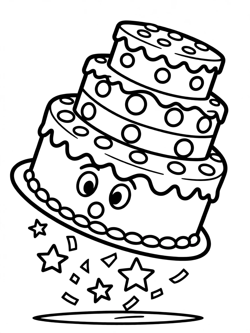 A surprised cake falling.