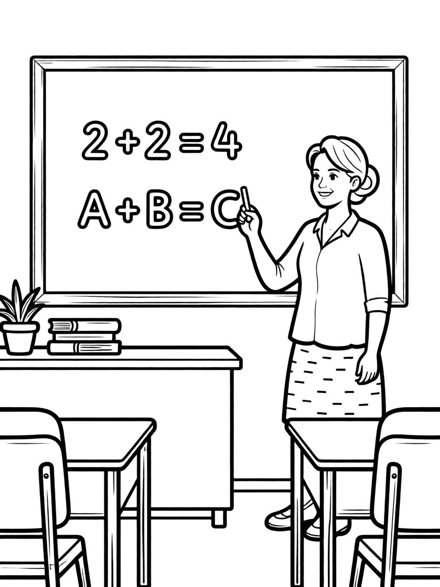 A professor is delivering a lecture.