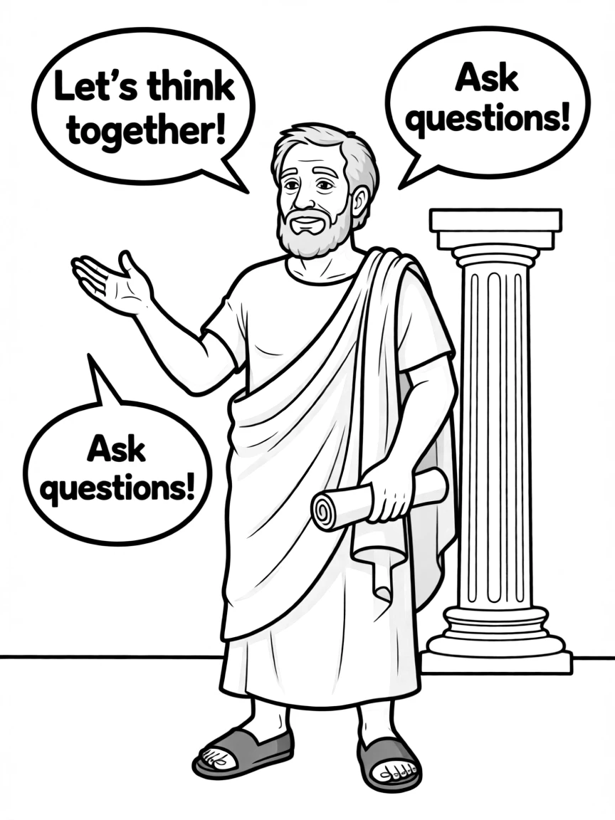 Socrates talking