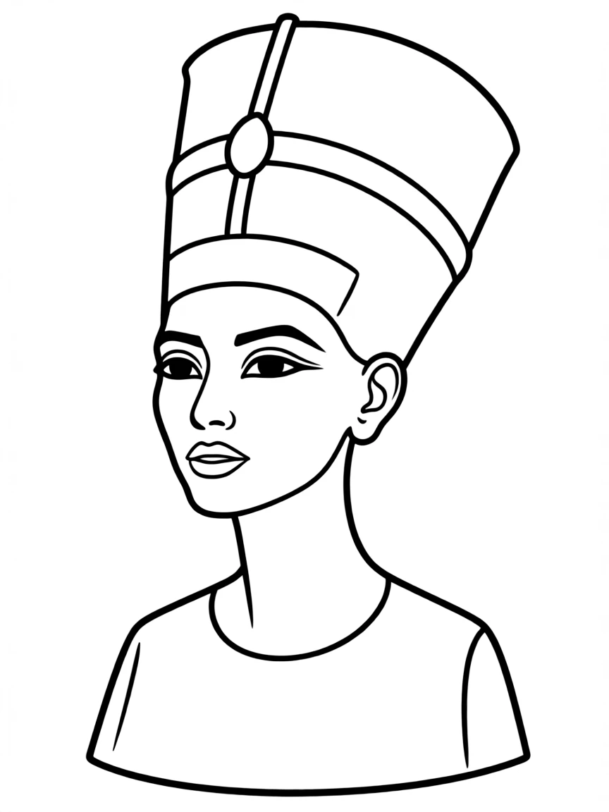 Nefertiti with her crown