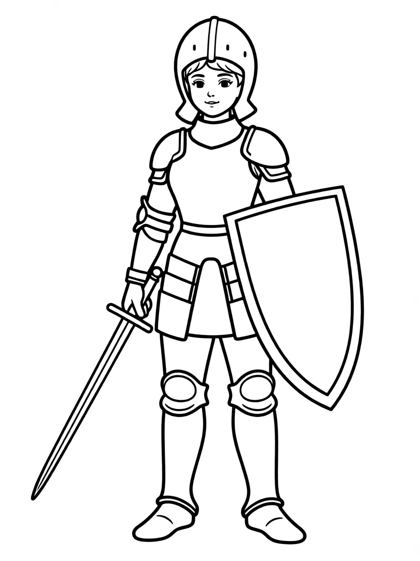 Joan of Arc in armor
