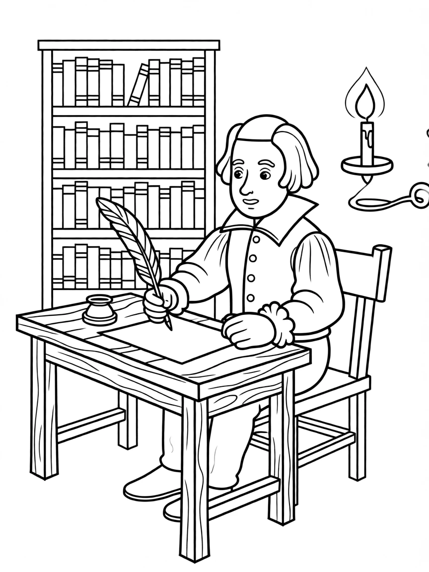 William Shakespeare writing