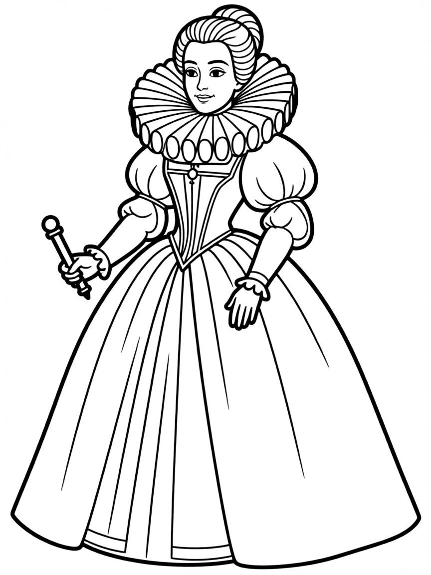 Queen Elizabeth I with her ruff