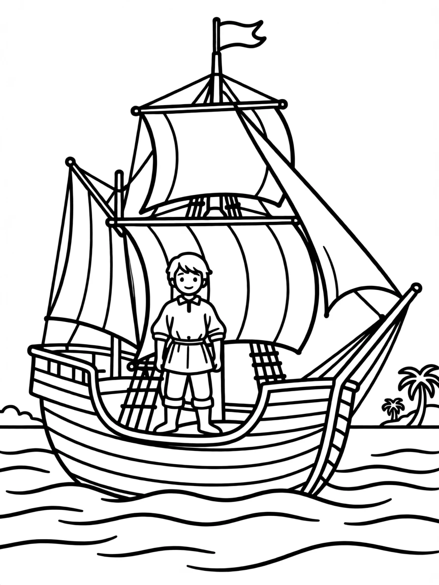 Ferdinand Magellan sailing