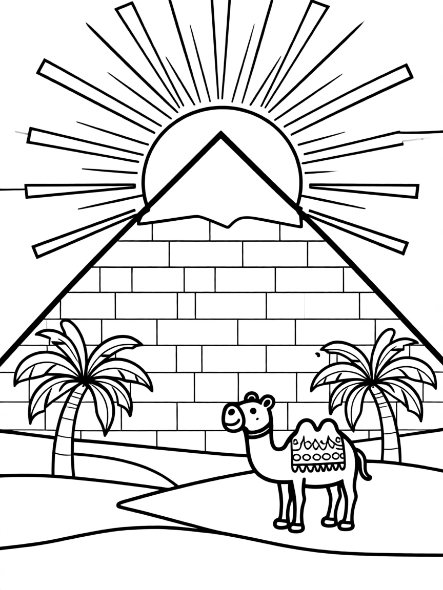 An Egyptian pyramid