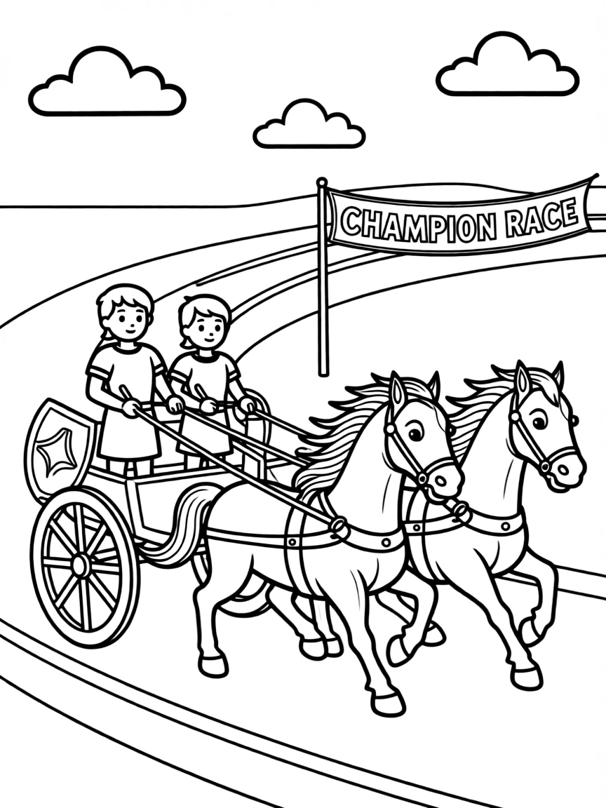 A chariot race