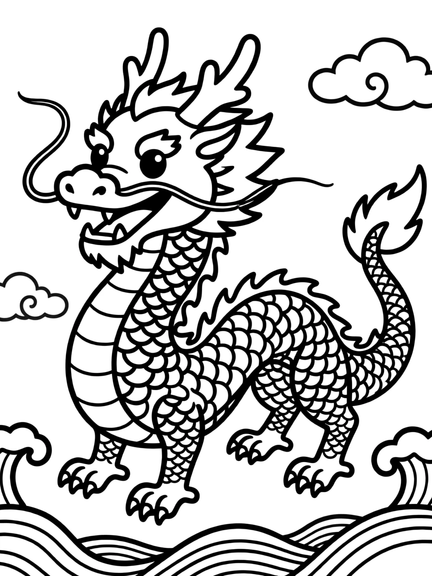 A Chinese dragon (simple)
