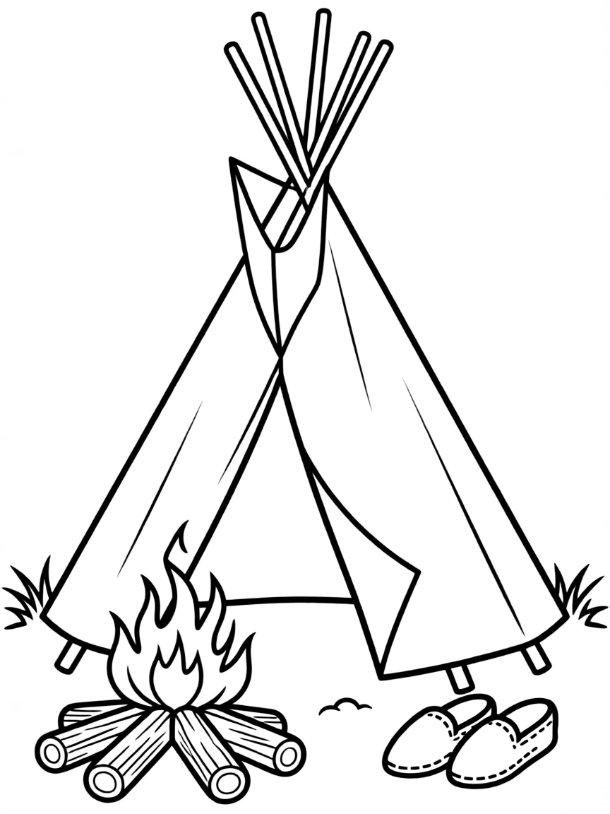 A Native American tipi