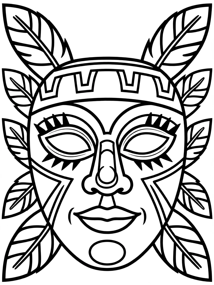 A Mayan mask