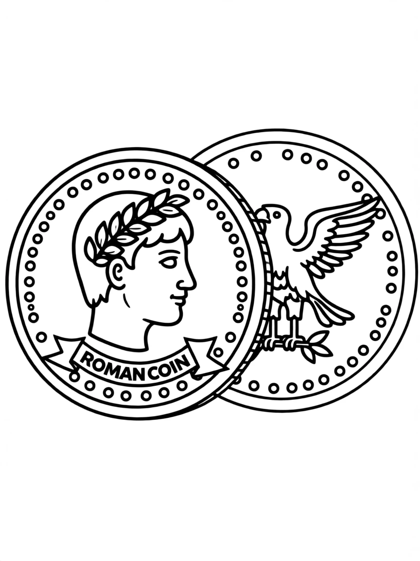 A Roman coin
