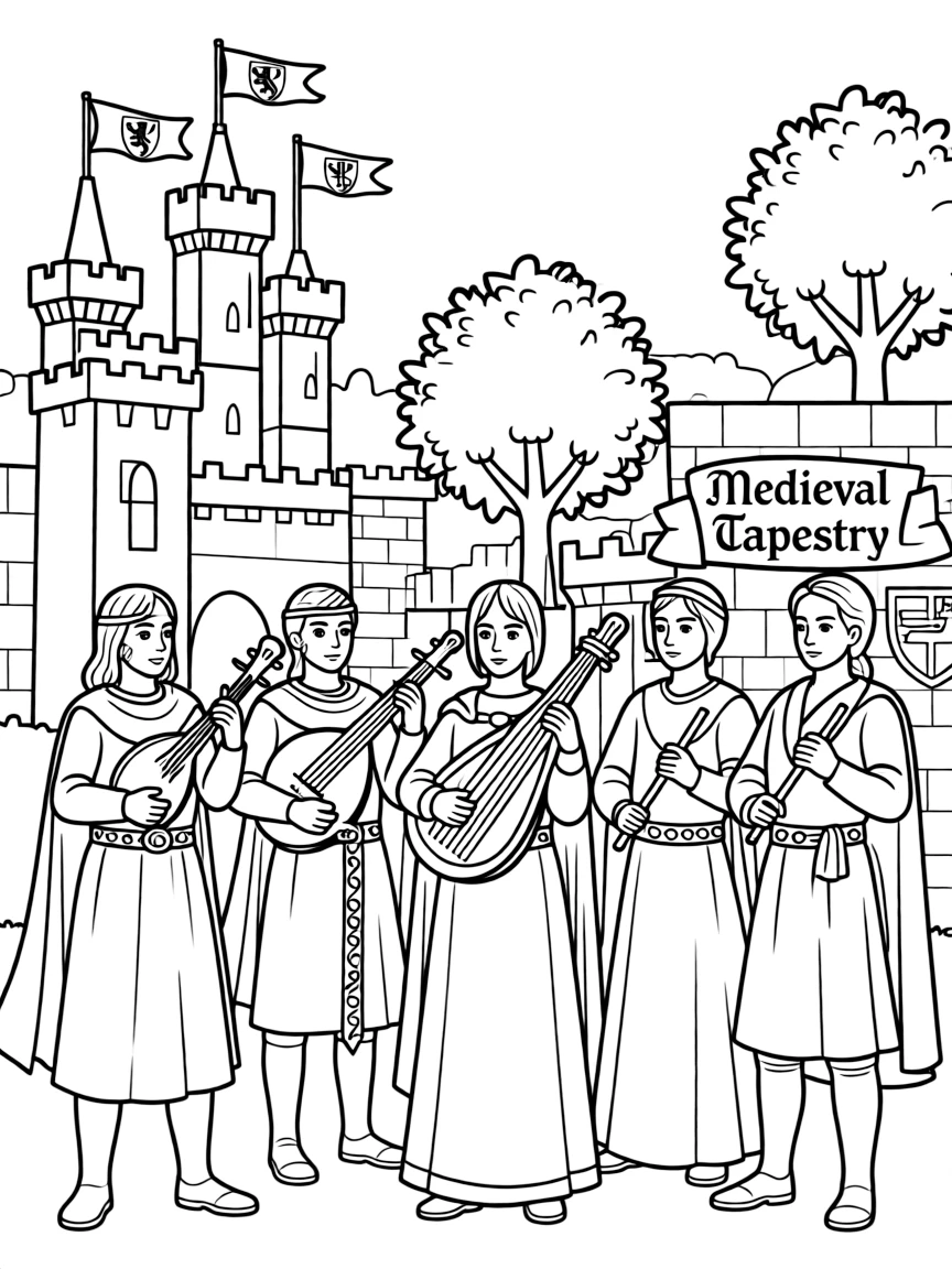 A medieval tapestry