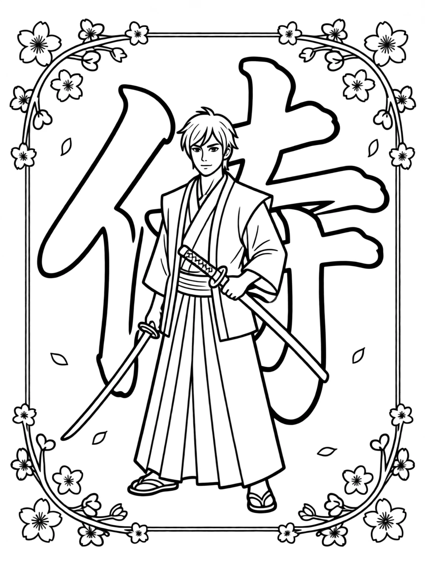 A samurai calligraphy