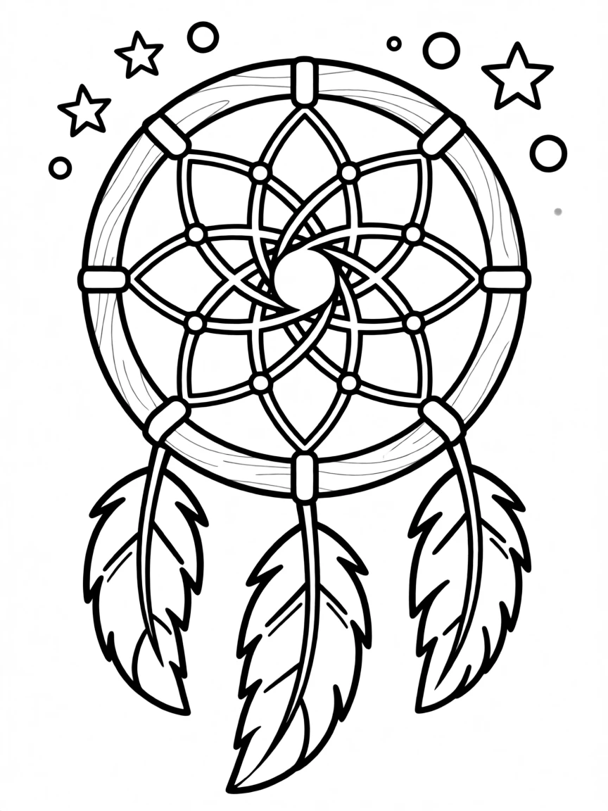 A Native American dreamcatcher