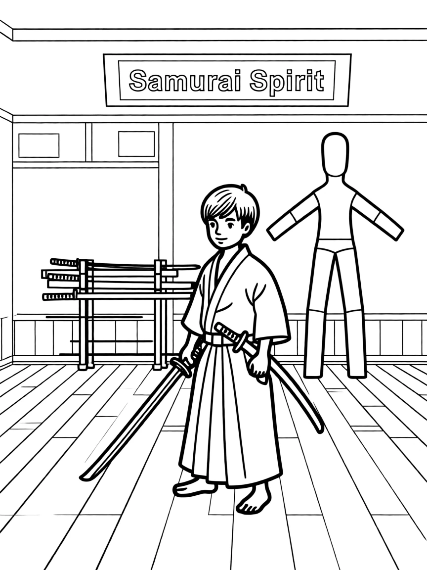 A samurai dojo