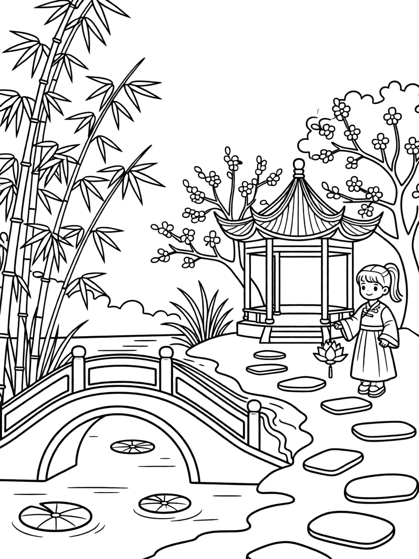 A Chinese garden