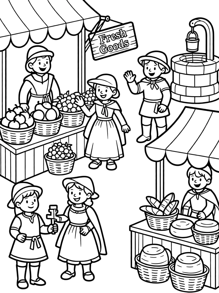 A medieval market