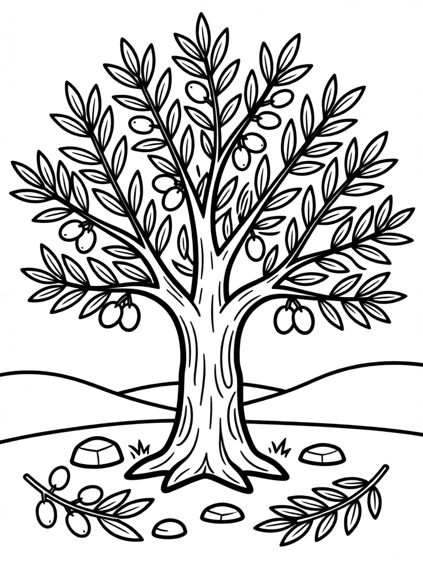 A Greek olive tree