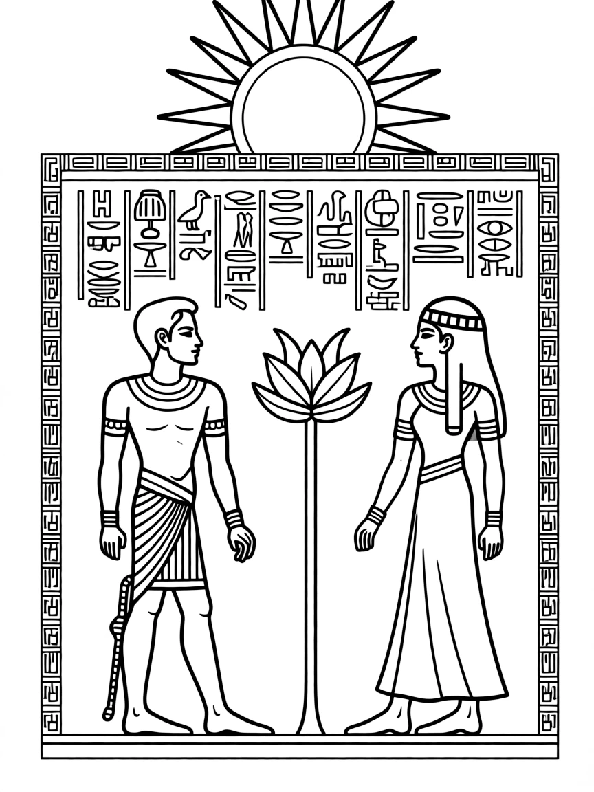 An Egyptian fresco