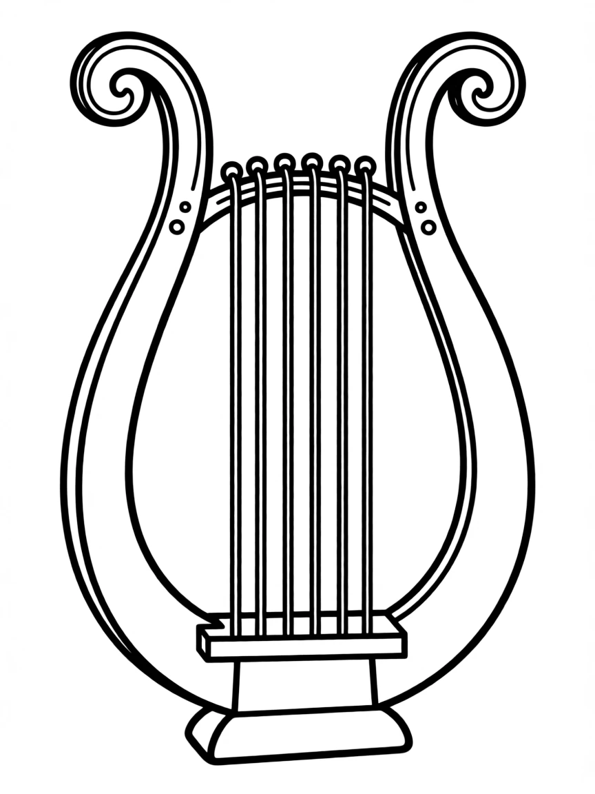 A Roman lyre