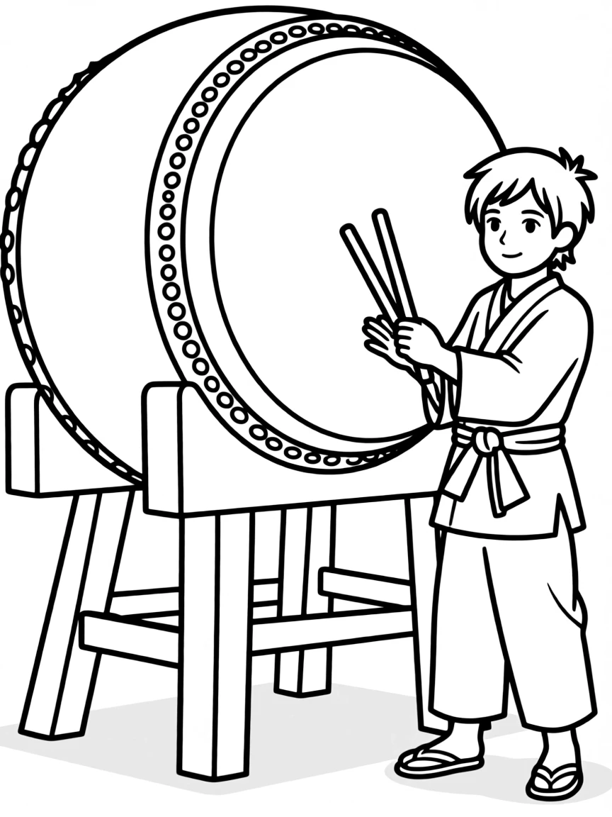 A samurai drum