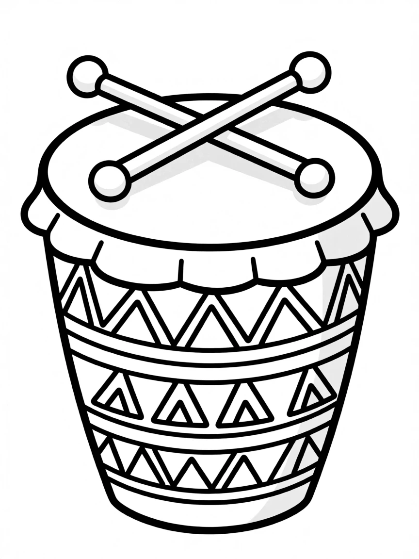 An Aztec drum
