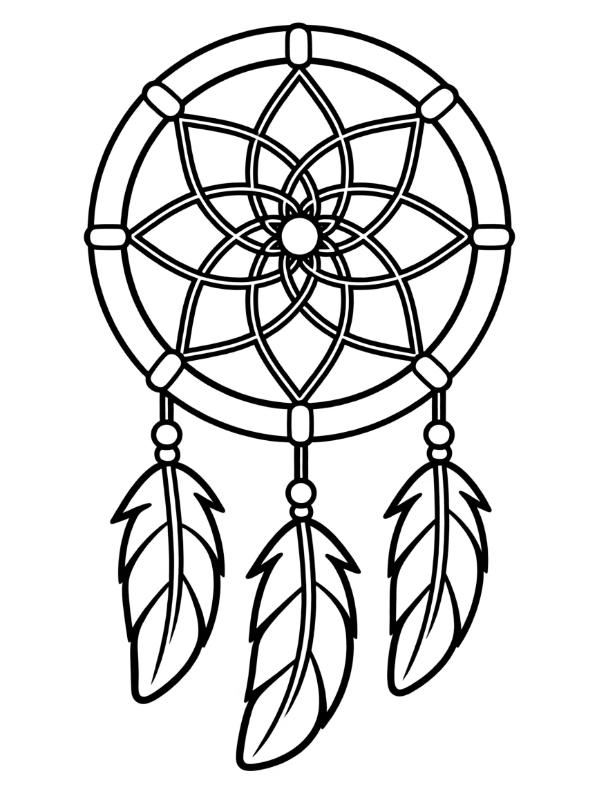 A Native American dream catcher