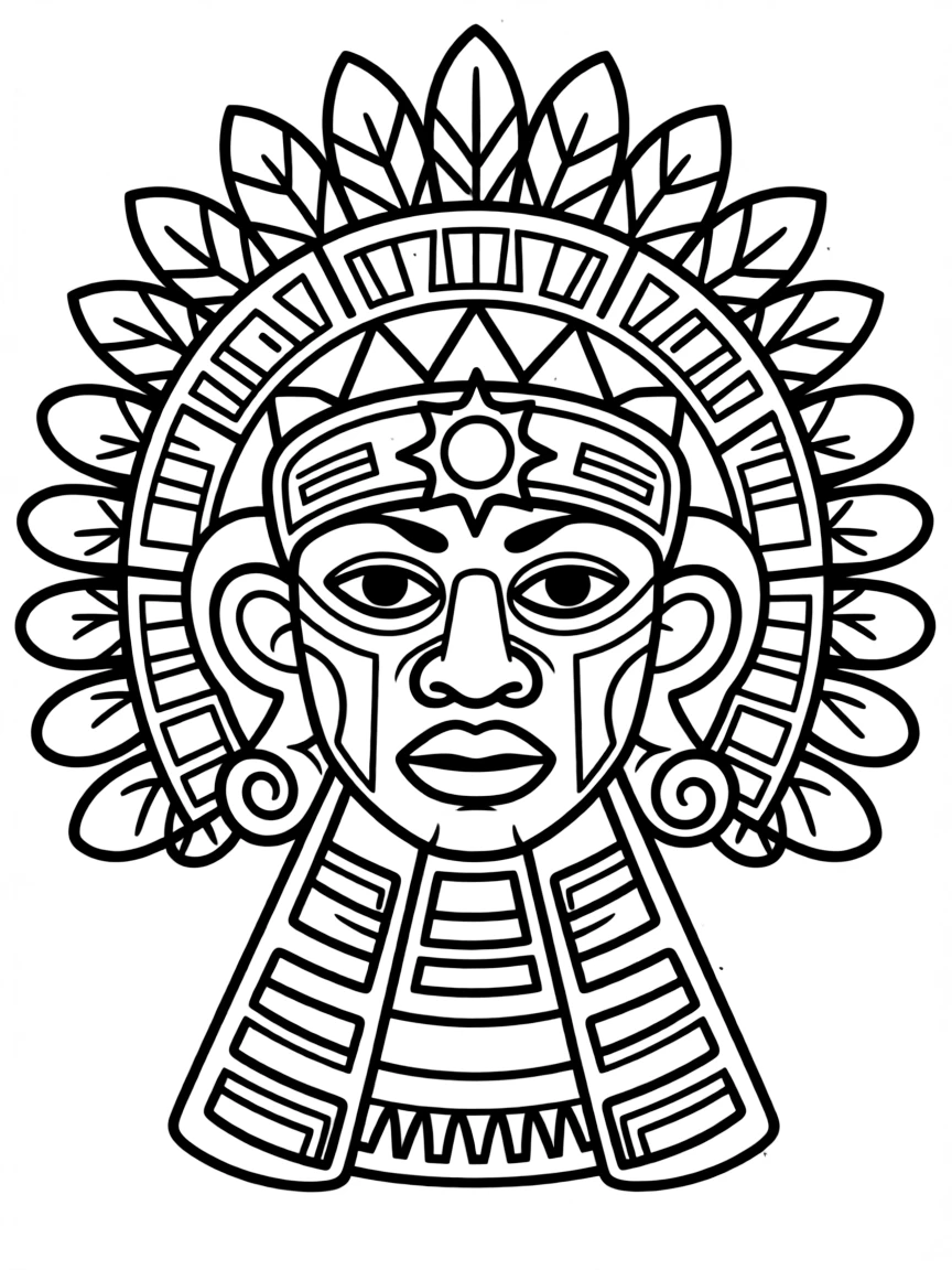 An Inca gold mask
