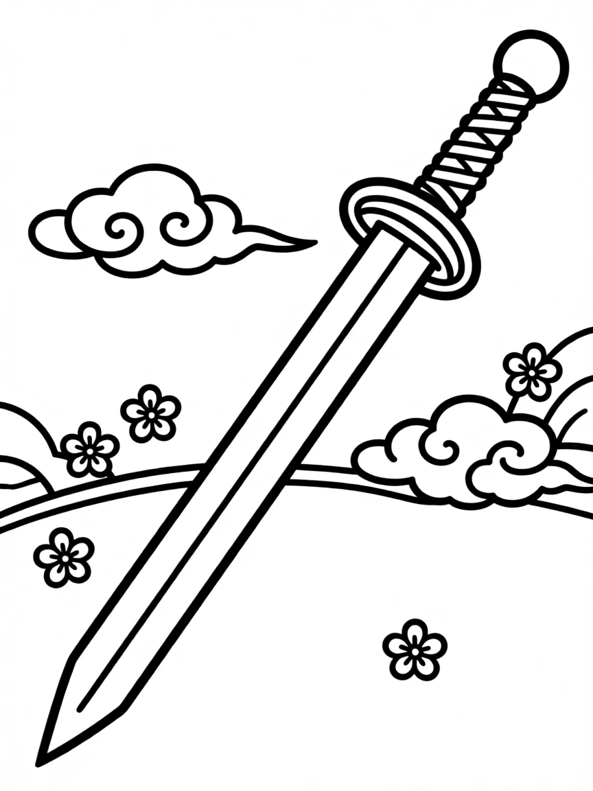 A Chinese sword