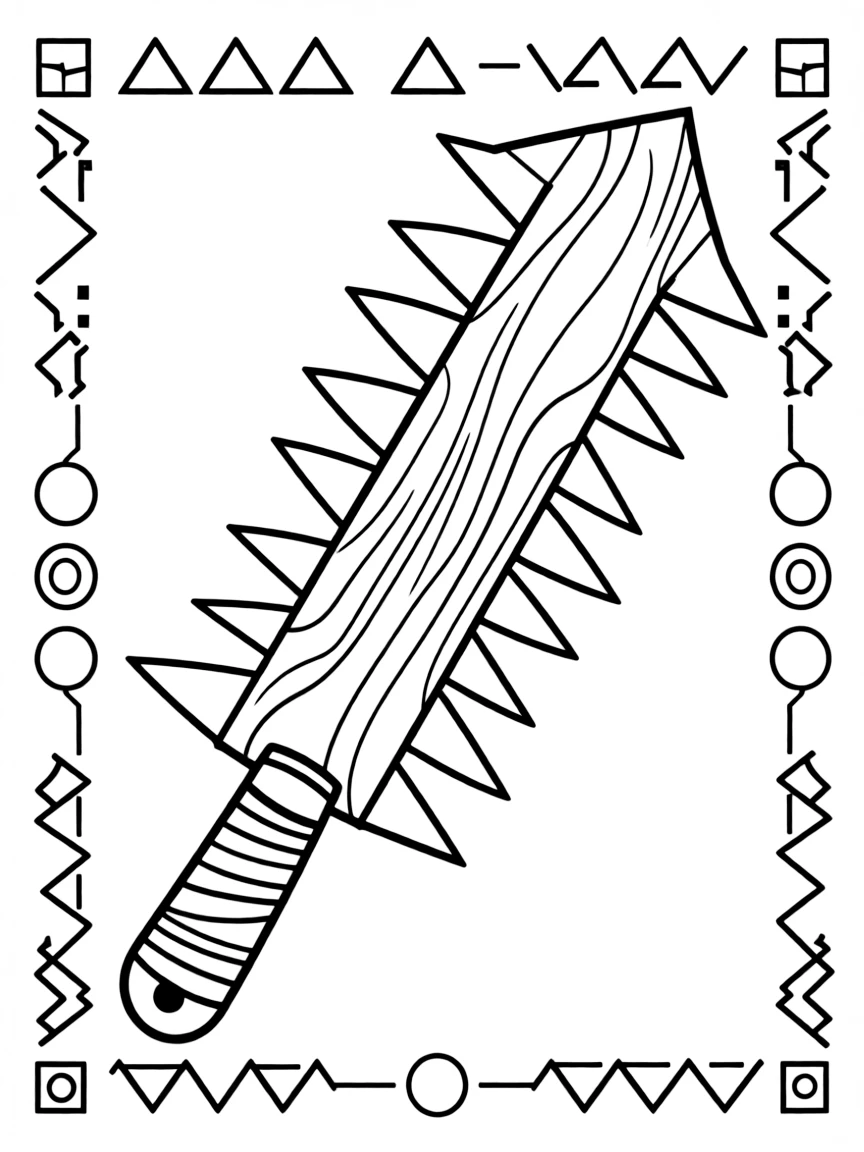 An Aztec macuahuitl
