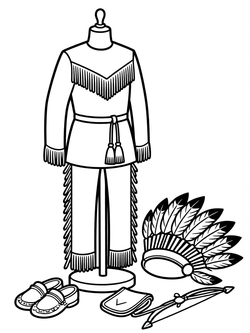 A Native American buckskin