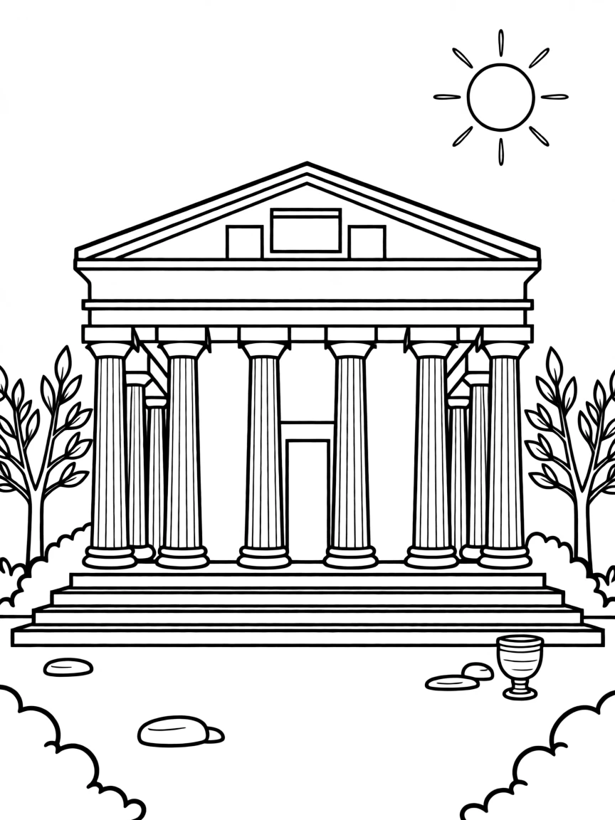A Greek temple