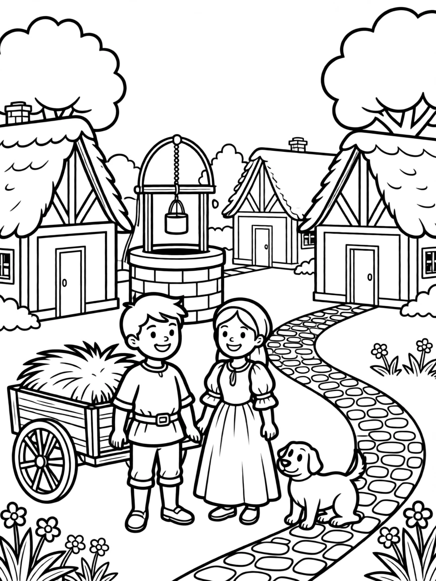 A medieval village