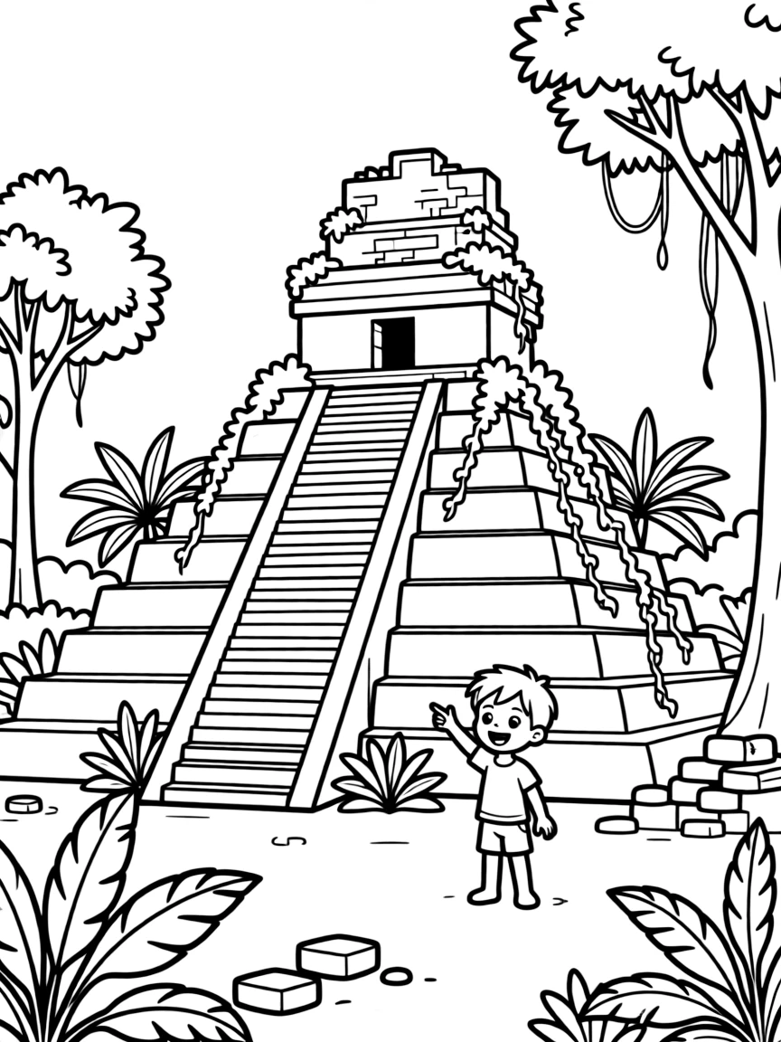 A Mayan jungle ruin