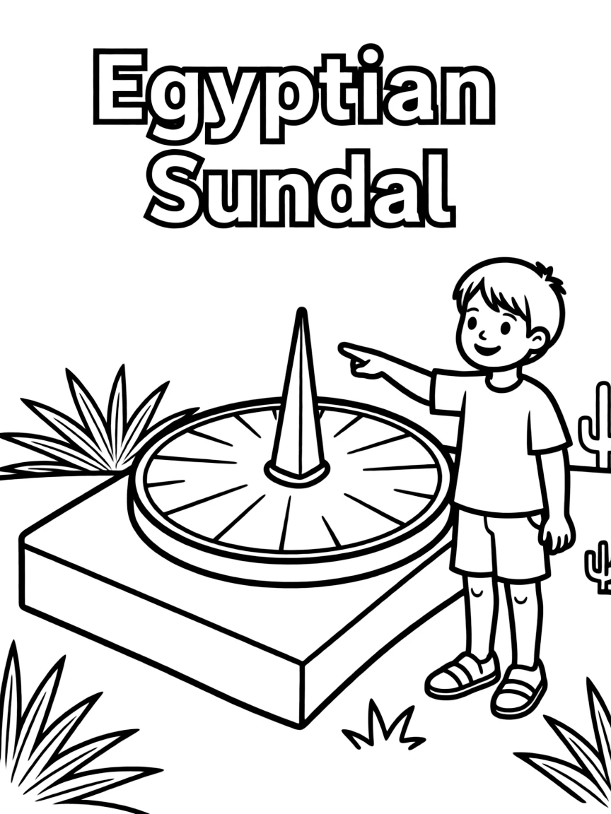 An Egyptian sundial