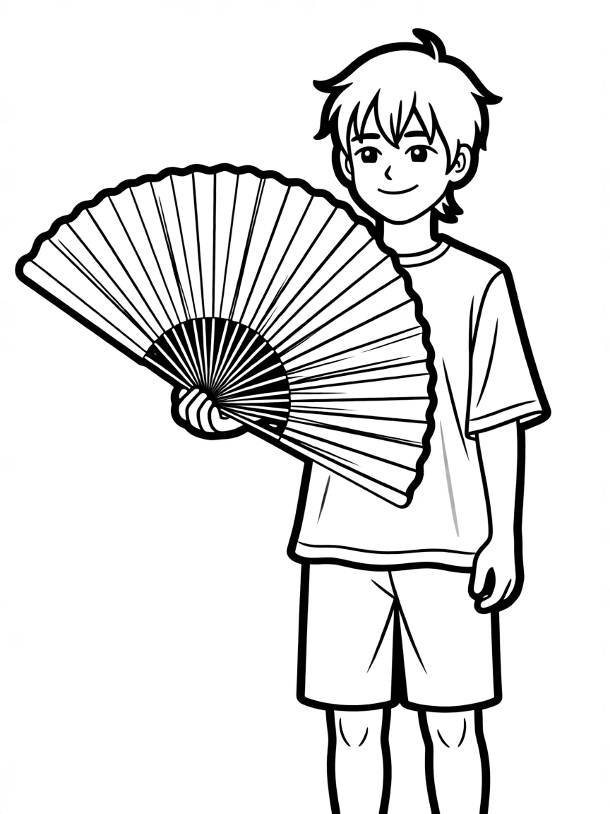 A samurai fan