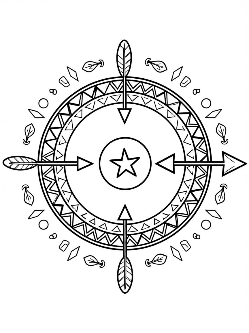 A Native American compass