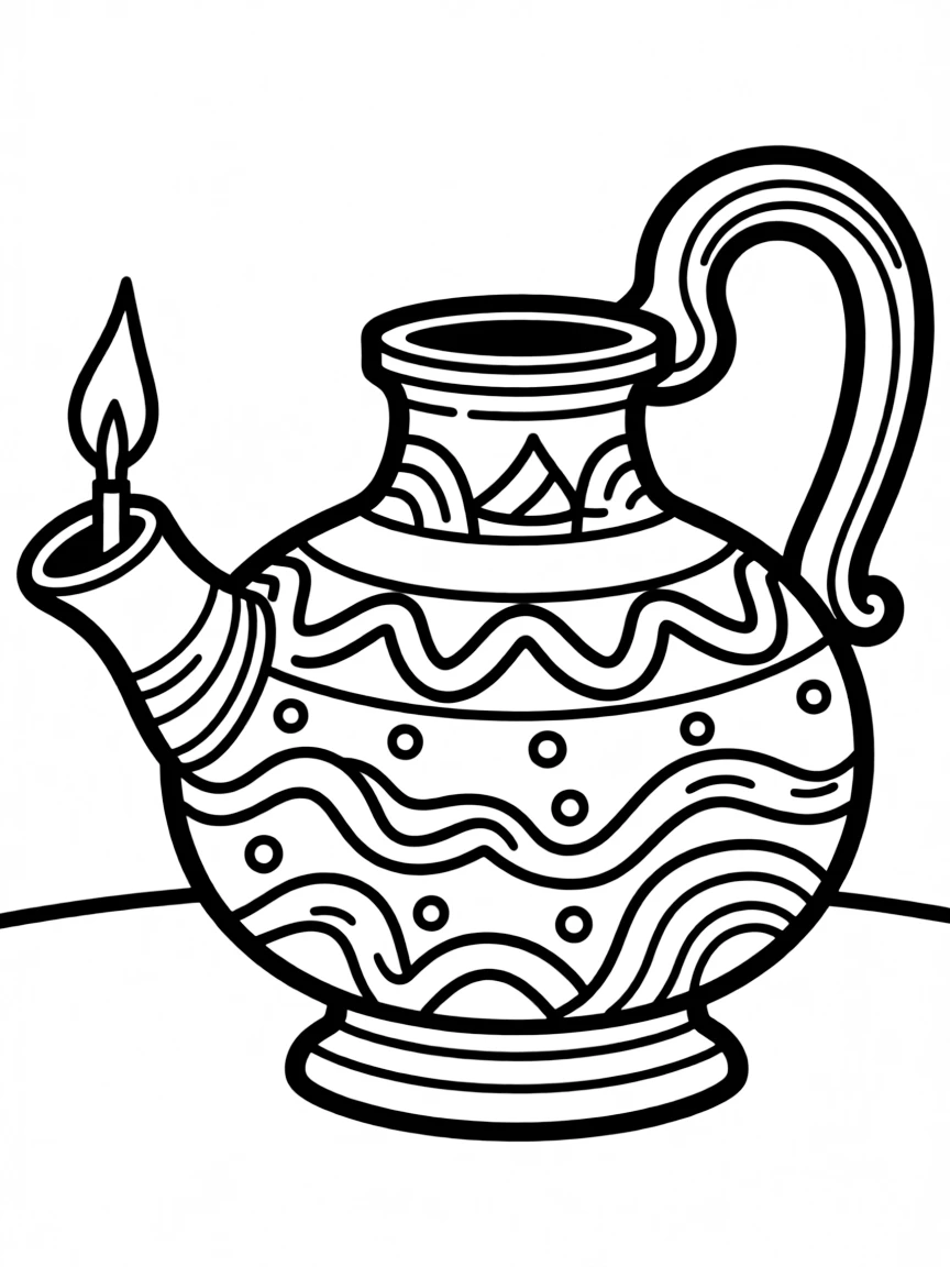A Greek oil lamp