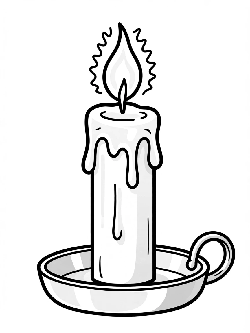 A medieval candle