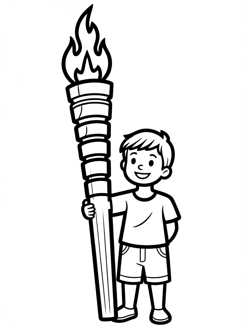A Mayan torch