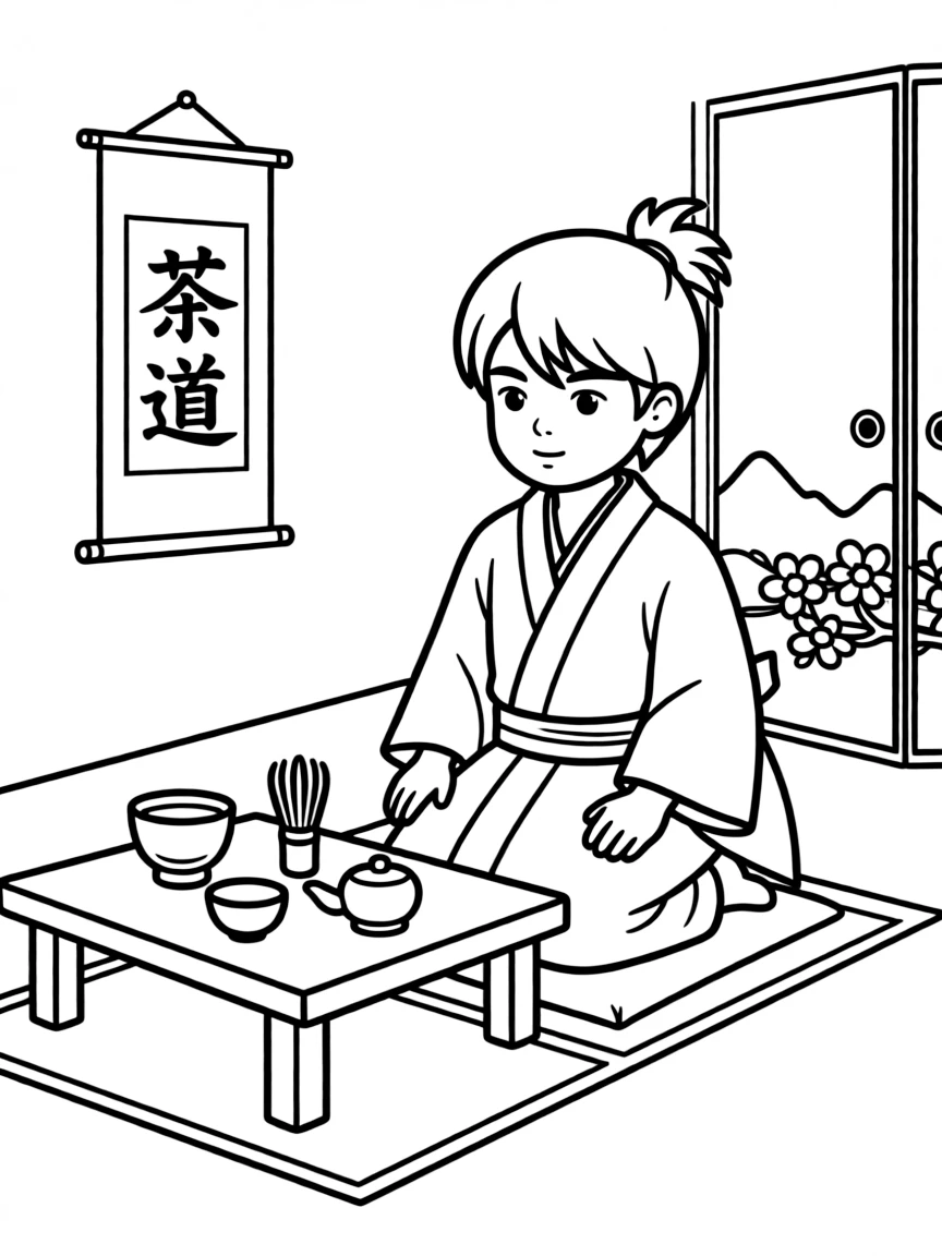 A samurai tea ceremony