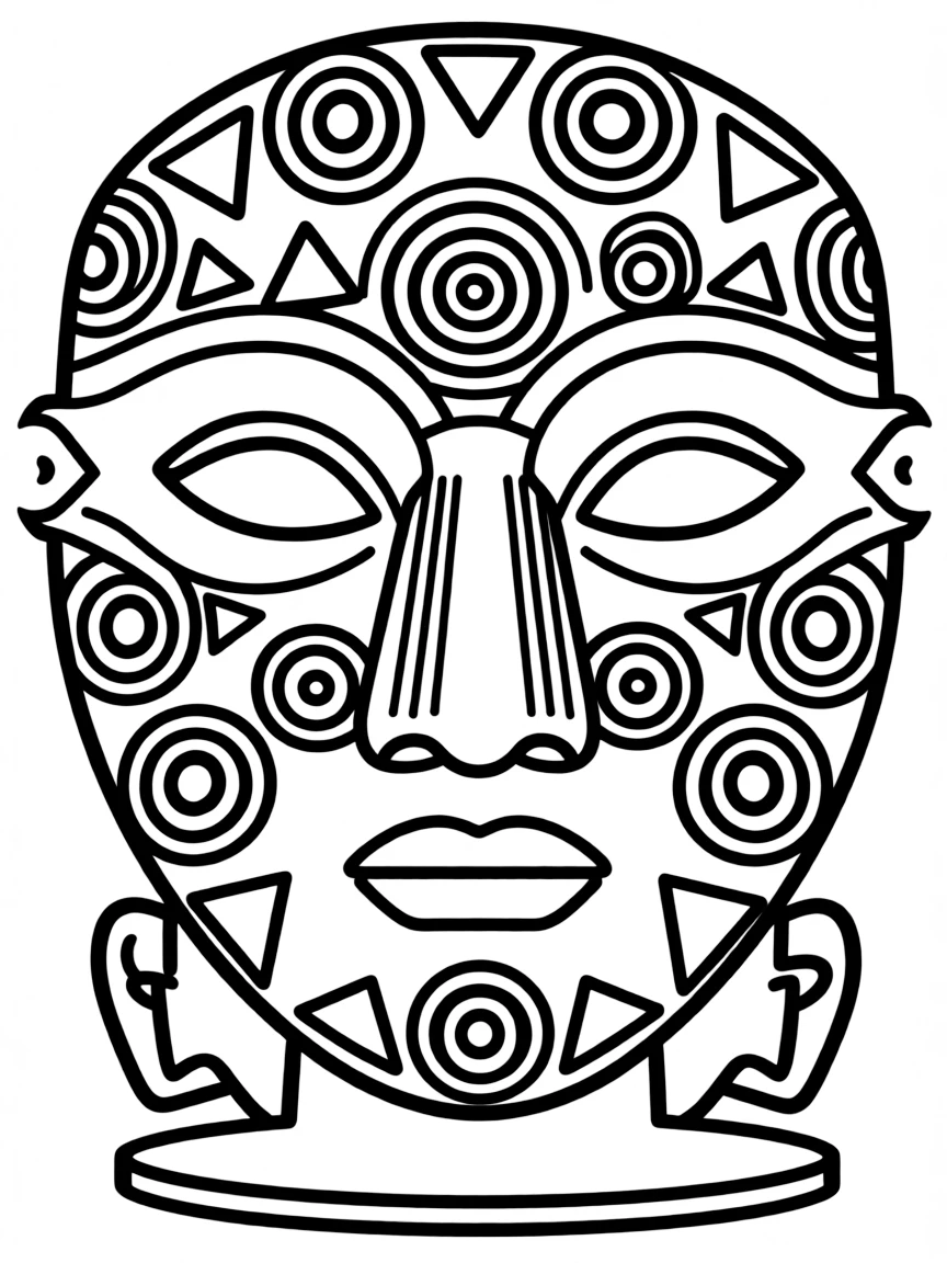 An Inca gold mask