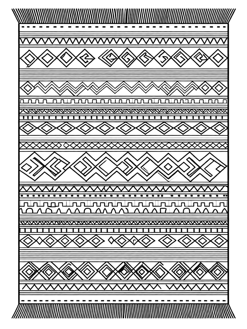 An Inca textile with patterns