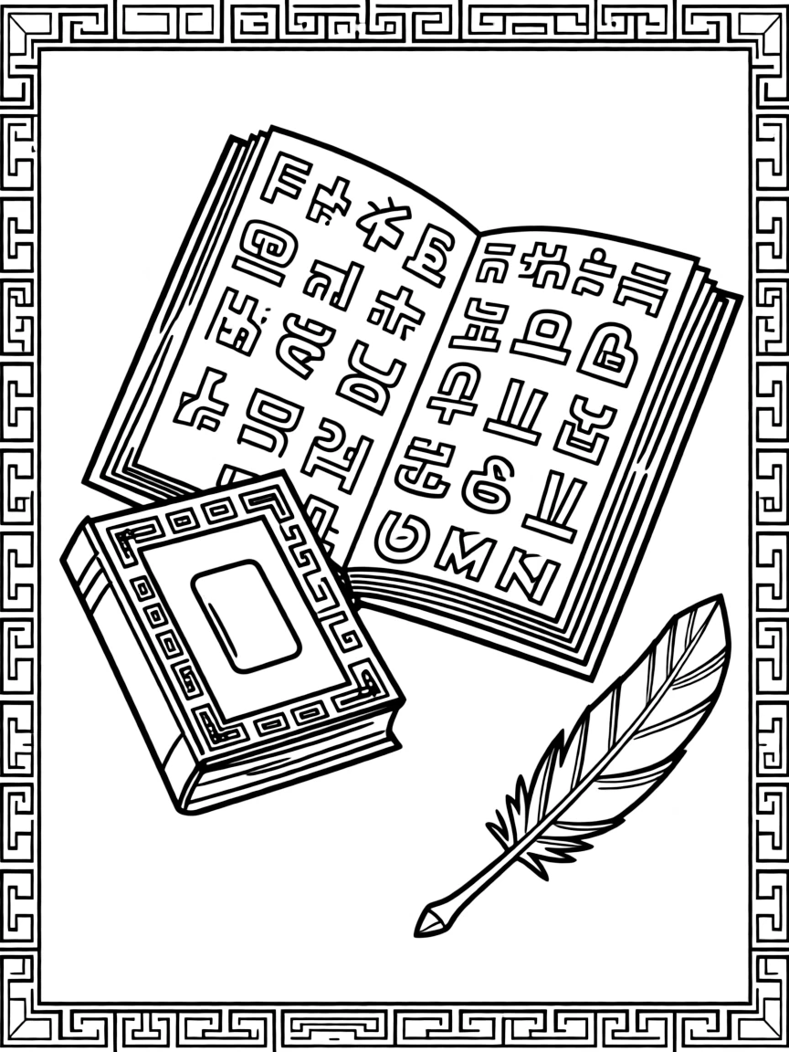 A Mayan book