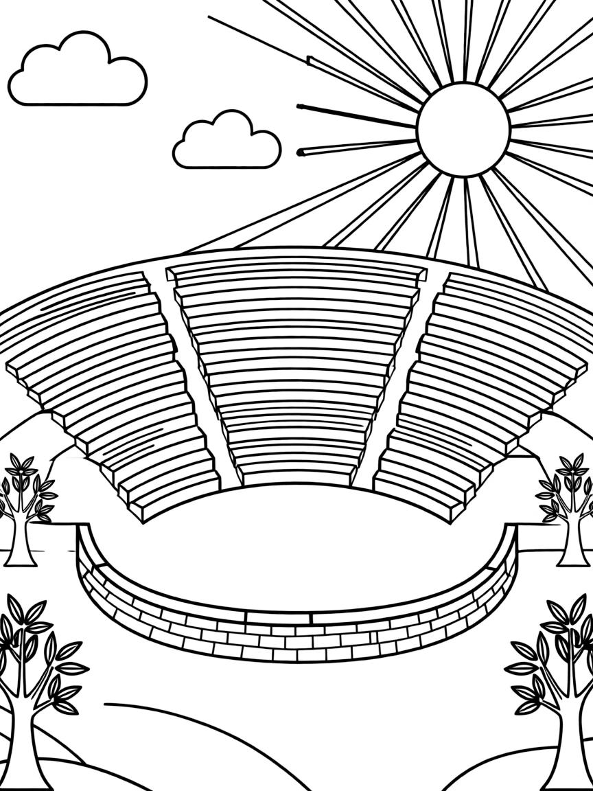 A Greek amphitheater