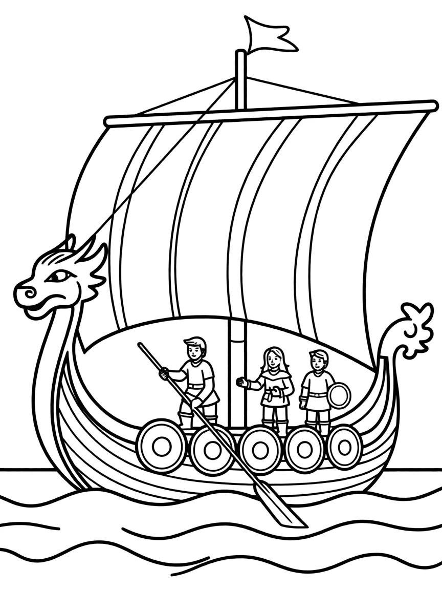 A Viking ship