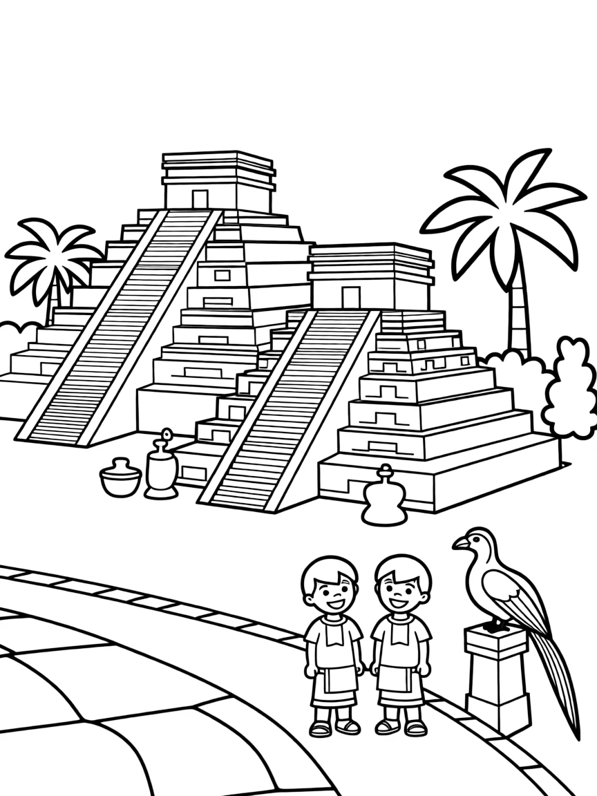 An Aztec city