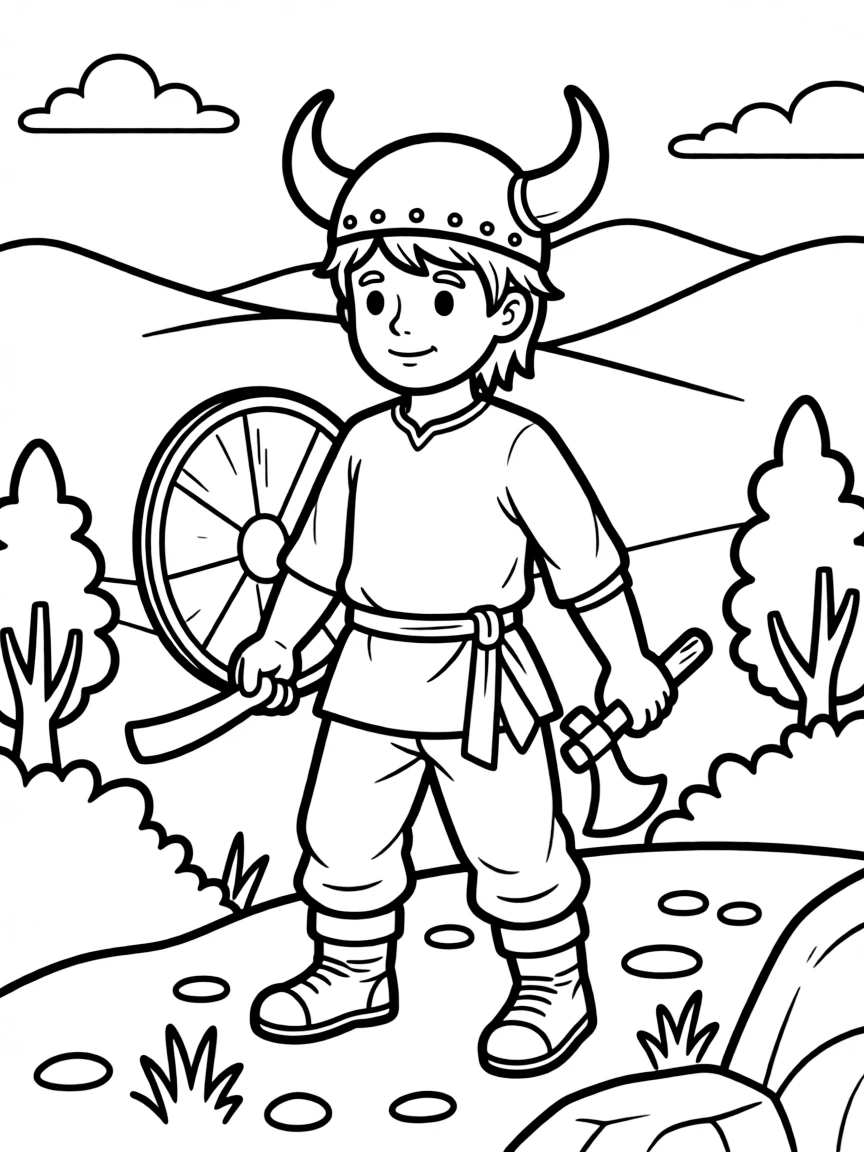 A Viking exploring