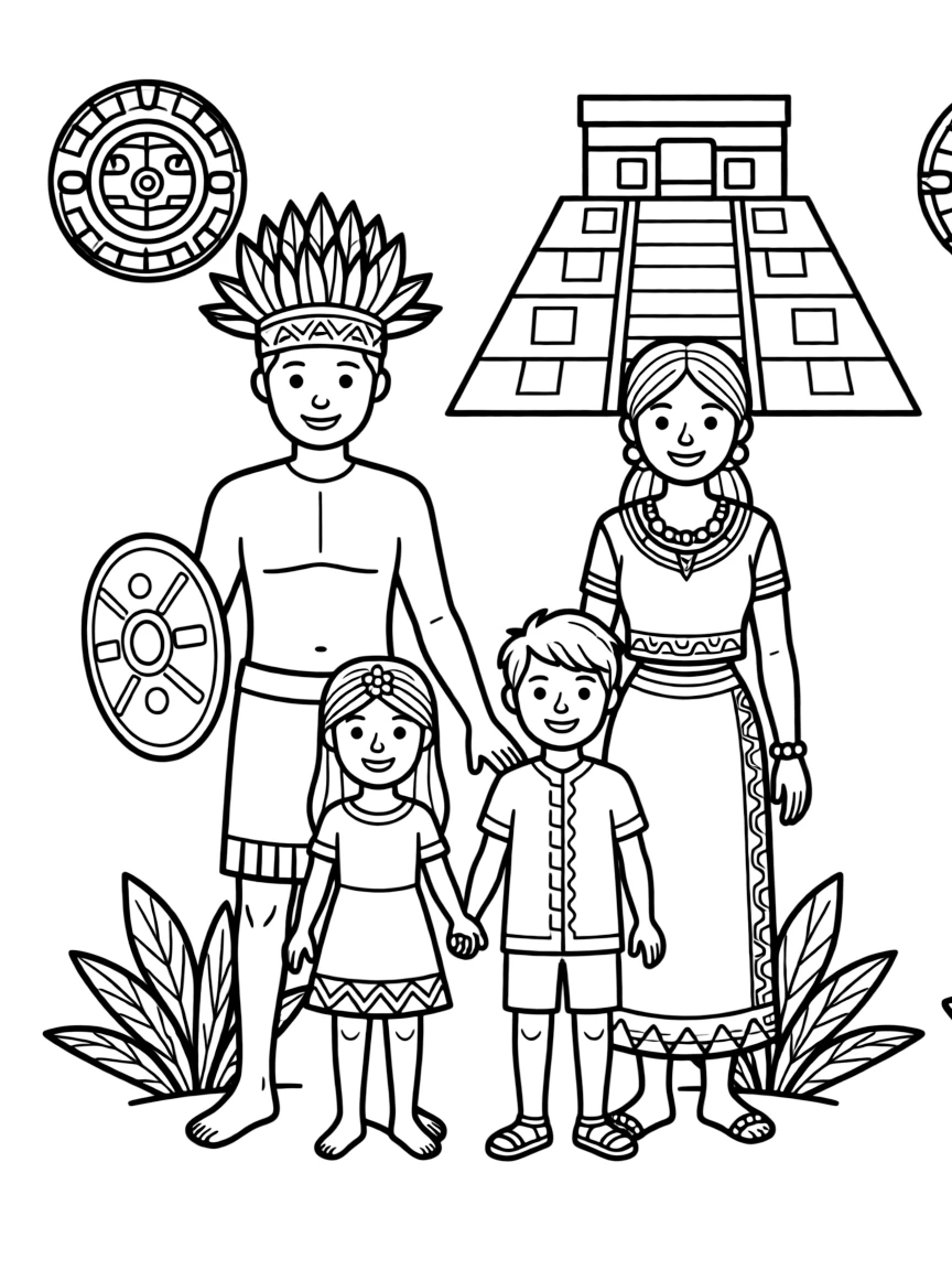 An Aztec family
