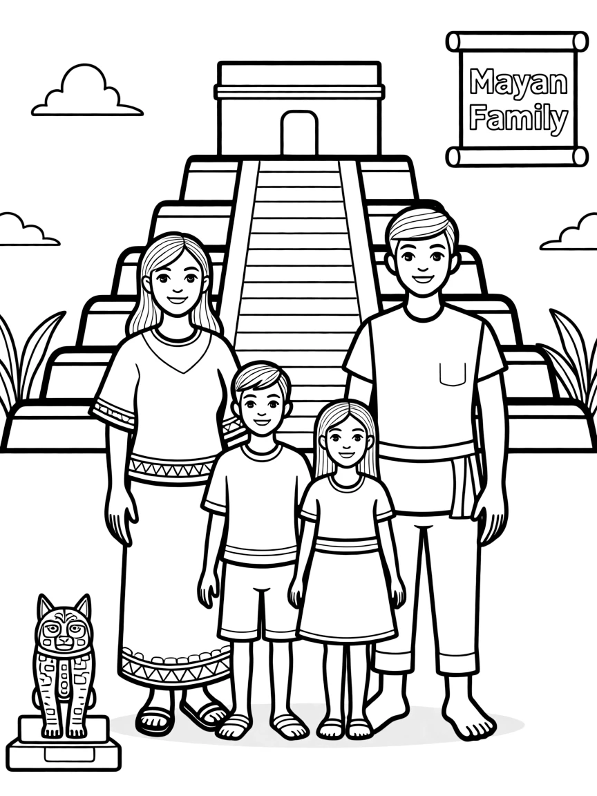 A Mayan family